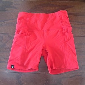 Oiselle pocket jogger- red size 4